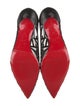 Christian Louboutin Leather Mesh Accents Pumps