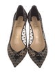 Christian Louboutin Mesh Lace Pattern Pumps