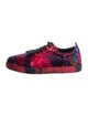 Christian Louboutin Printed Embroidered Accent Sneakers