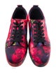 Christian Louboutin Printed Embroidered Accent Sneakers