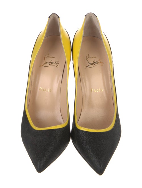 Christian Louboutin Glitter Colorblock Pattern Pumps