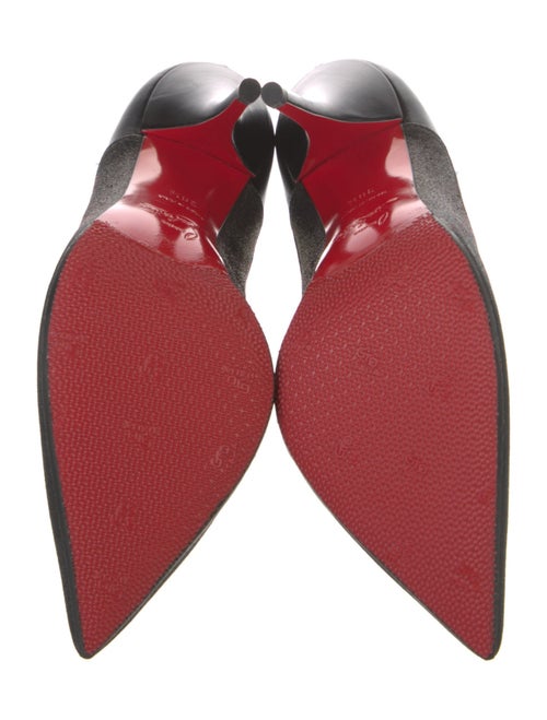 Christian Louboutin Glitter Colorblock Pattern Pumps