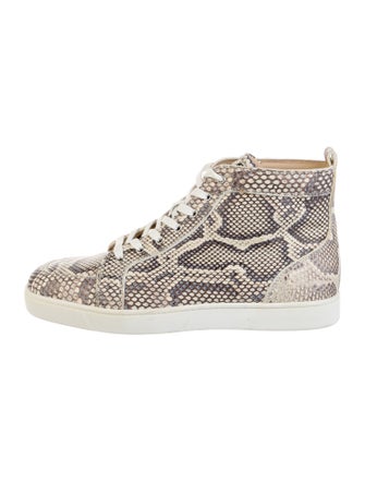 Christian Louboutin Snakeskin Animal Print Sneakers