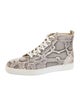 Christian Louboutin Snakeskin Animal Print Sneakers