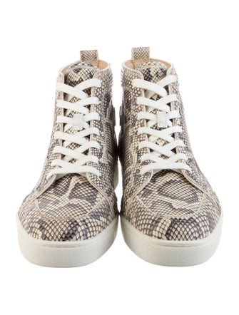 Christian Louboutin Snakeskin Animal Print Sneakers