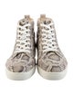 Christian Louboutin Snakeskin Animal Print Sneakers