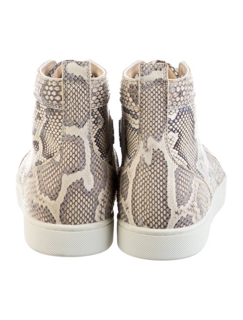 Christian Louboutin Snakeskin Animal Print Sneakers