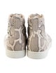 Christian Louboutin Snakeskin Animal Print Sneakers