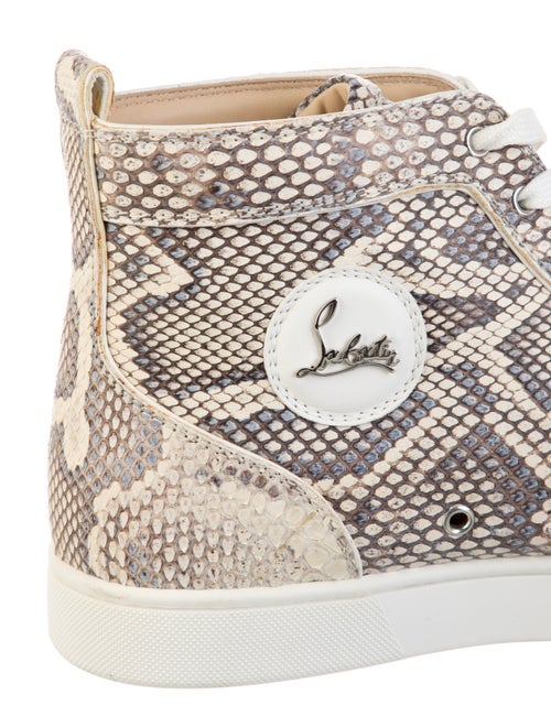 Christian Louboutin Snakeskin Animal Print Sneakers