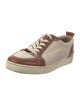 Christian Louboutin Leather Colorblock Pattern Sneakers