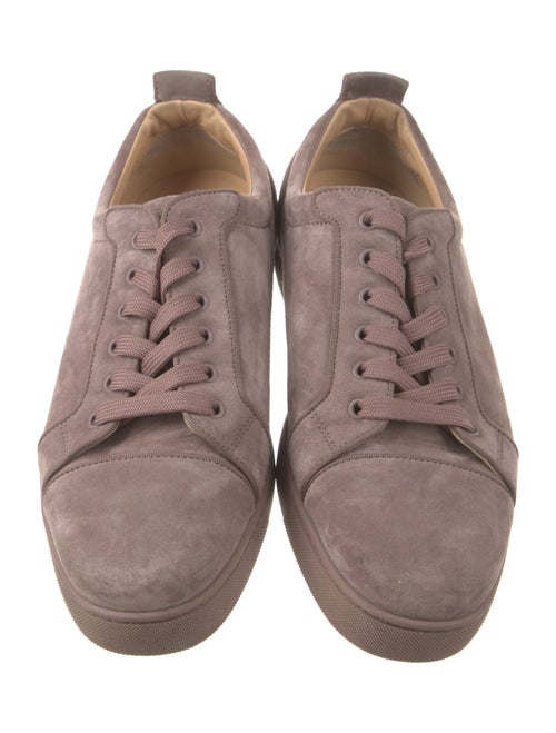 Christian Louboutin Suede Grosgrain Trim Sneakers