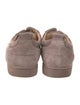 Christian Louboutin Suede Grosgrain Trim Sneakers