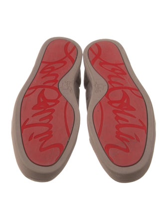 Christian Louboutin Suede Grosgrain Trim Sneakers