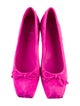 Christian Louboutin Suede Bow Accents Ballet Flats