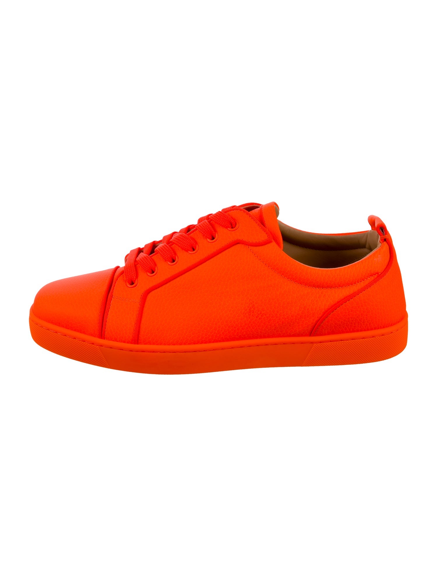 Christian Louboutin Leather Grosgrain Trim Sneakers
