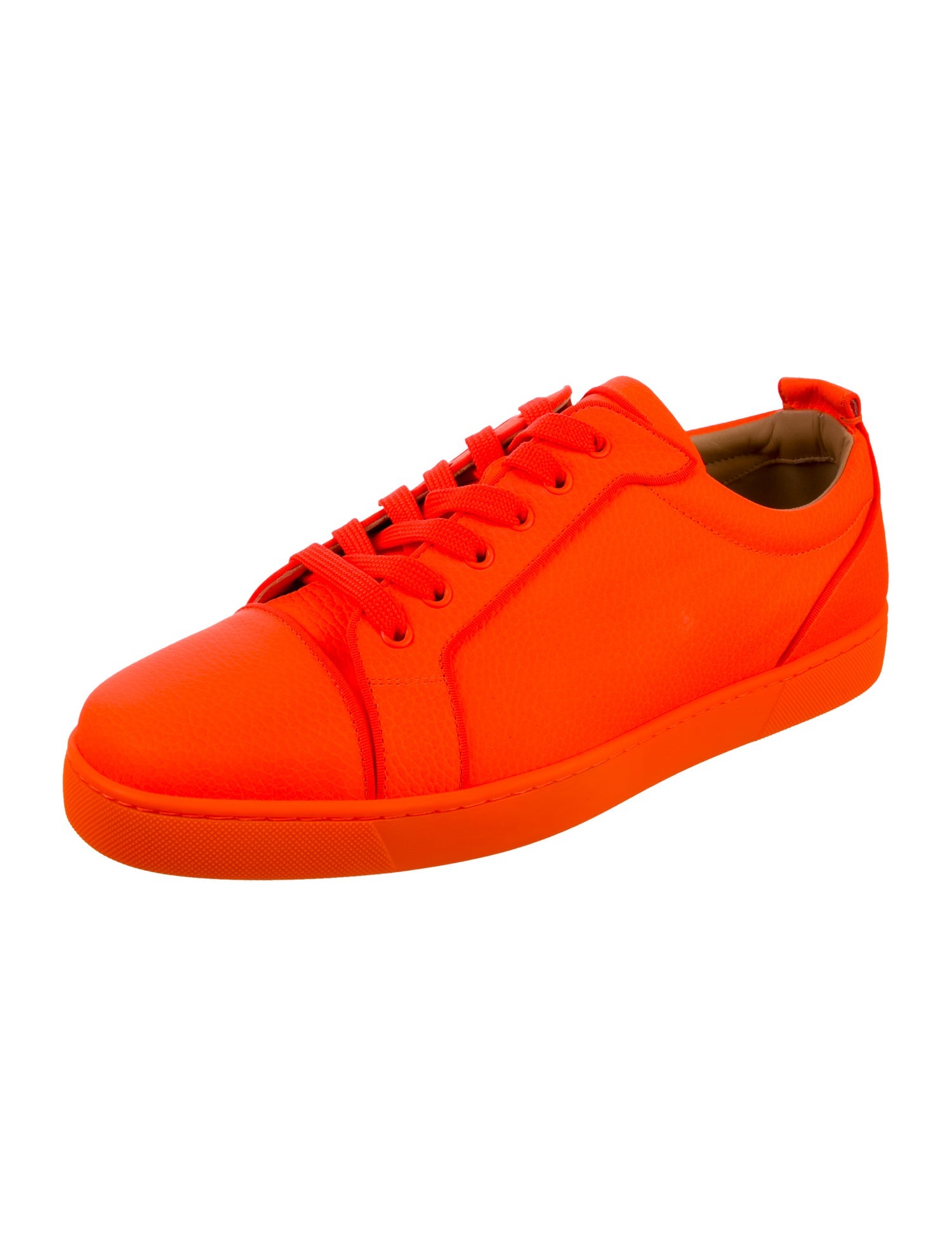 Christian Louboutin Leather Grosgrain Trim Sneakers