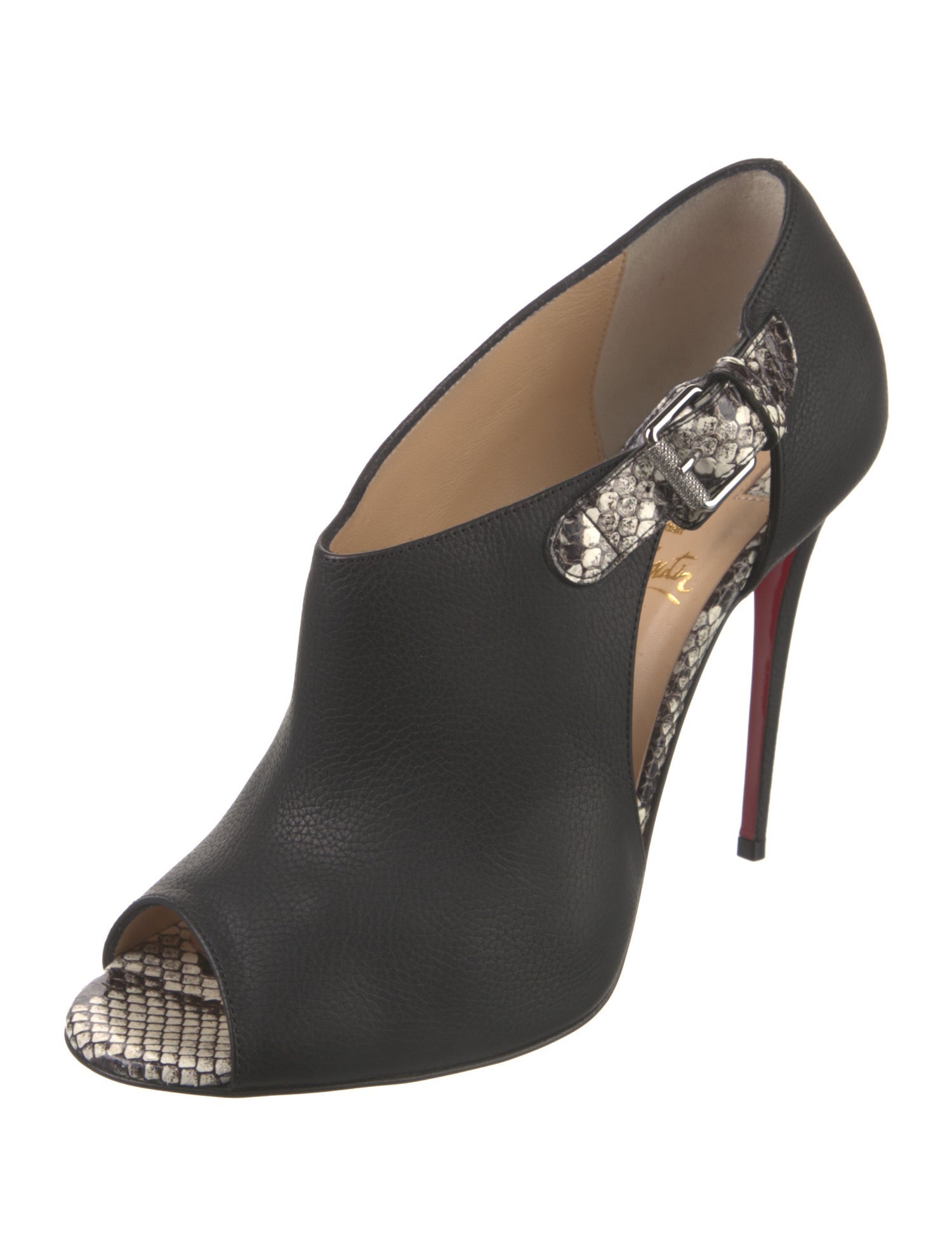 Christian Louboutin Seouver 100 Calf Morphee Leather D'Orsay Pumps w/ Tags