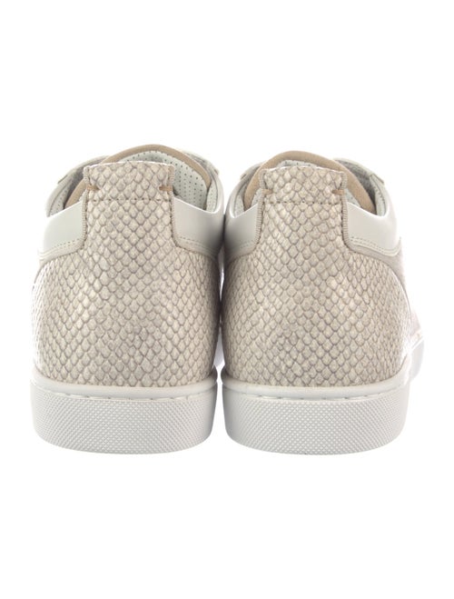Christian Louboutin Spike Accents Colorblock Pattern Sneakers