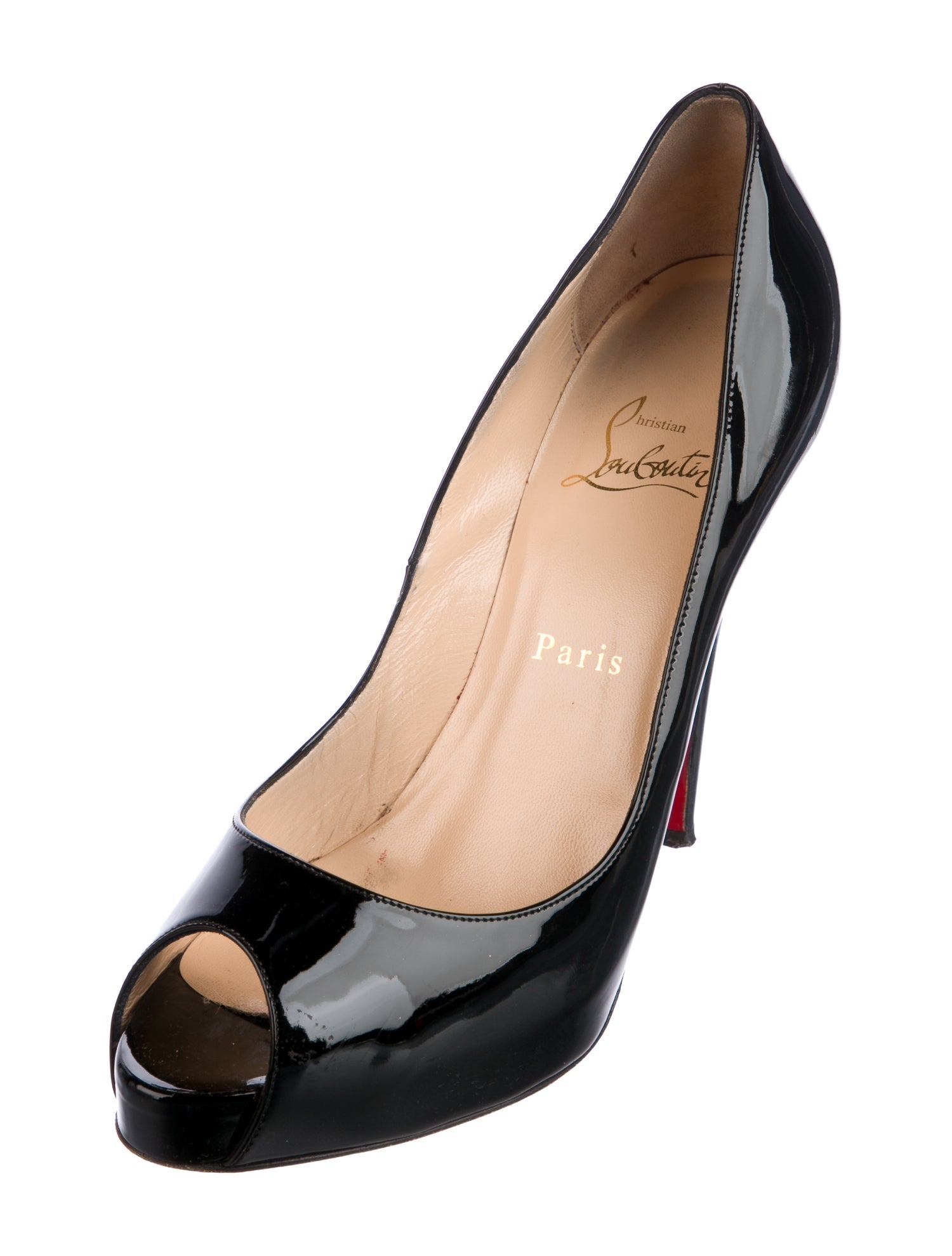 Christian Louboutin Very Prive 120 Patent Leather Pumps