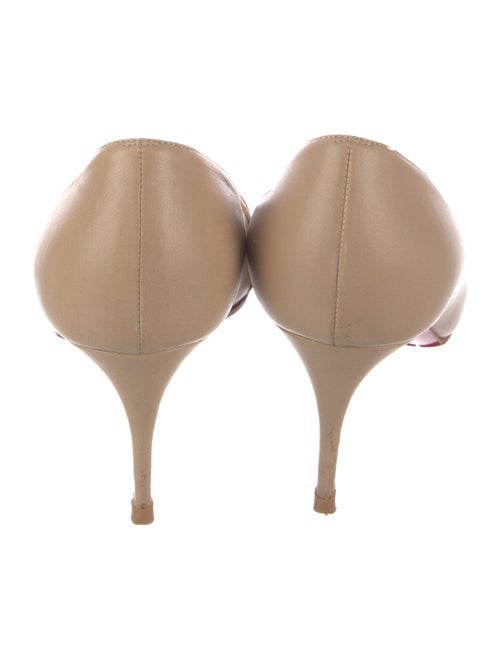 Christian Louboutin Leather Ruffle Embellishment Pumps