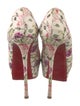 Christian Louboutin Embossed Leather Printed Pumps
