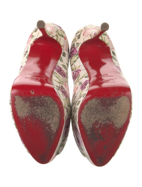 Christian Louboutin Embossed Leather Printed Pumps