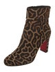 Christian Louboutin Ponyhair Animal Print Boots