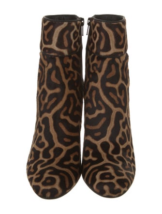 Christian Louboutin Ponyhair Animal Print Boots