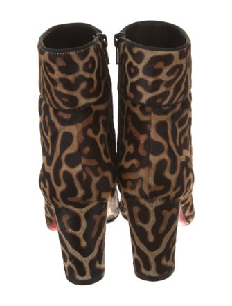 Christian Louboutin Ponyhair Animal Print Boots