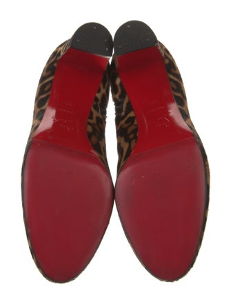 Christian Louboutin Ponyhair Animal Print Boots