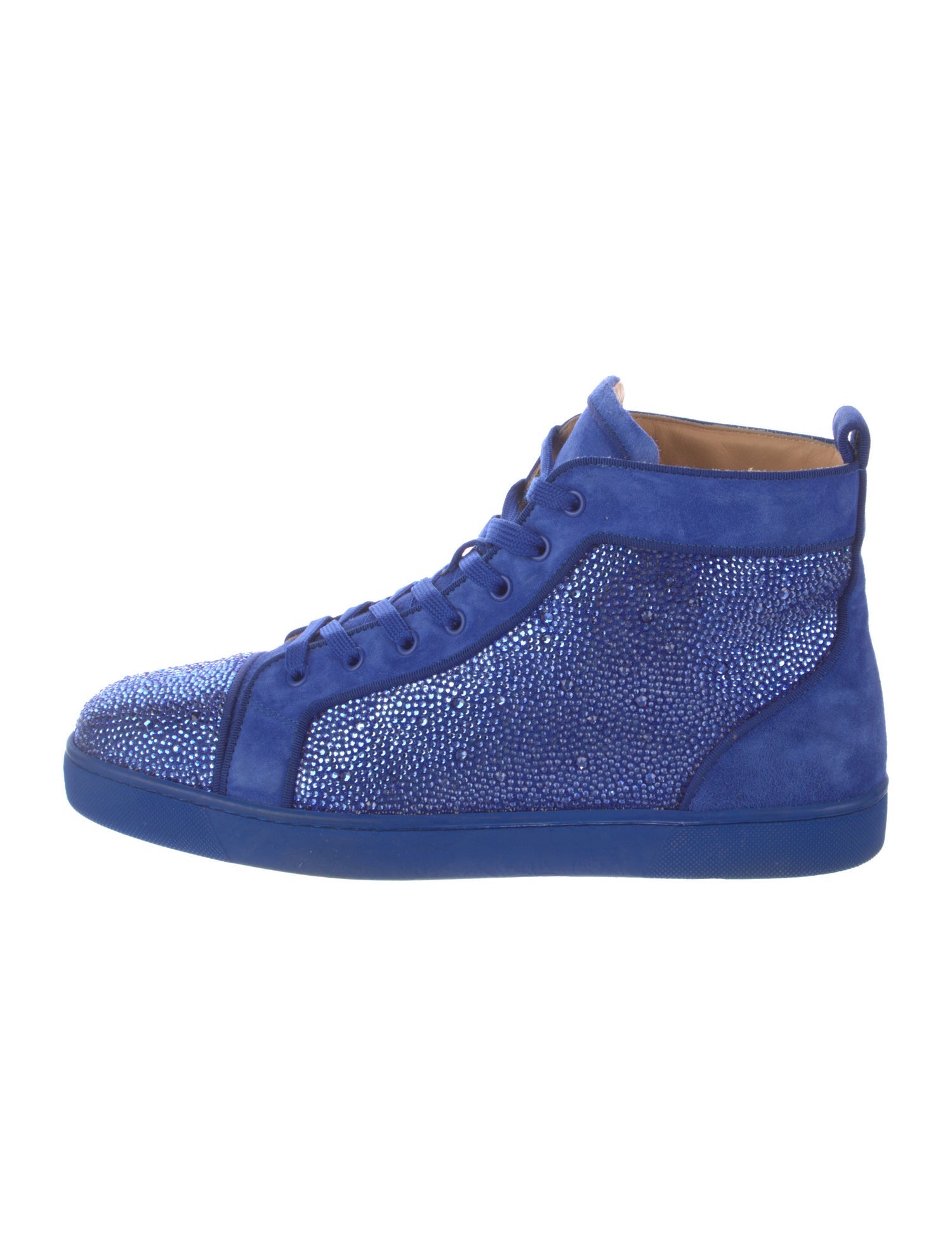 Christian Louboutin Suede Crystal Embellishments Sneakers