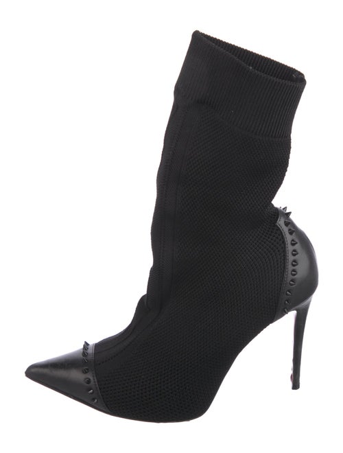 Christian Louboutin Spike Accents Studded Accents Sock Boots