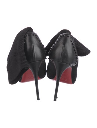Christian Louboutin Spike Accents Studded Accents Sock Boots