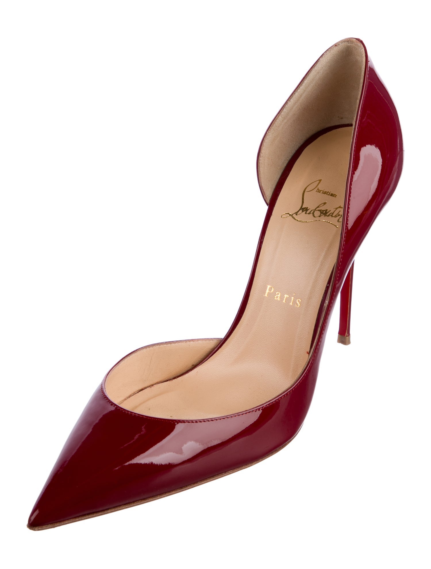 Christian Louboutin Patent Leather D'Orsay Pumps