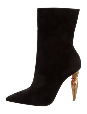 Christian Louboutin Suede Sock Boots