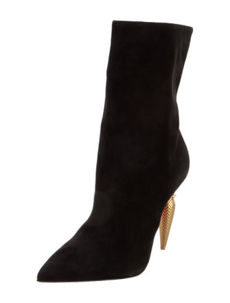 Christian Louboutin Suede Sock Boots