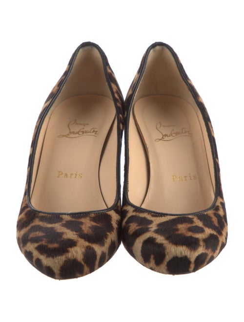 Christian Louboutin Calf Hair Animal Print Pumps