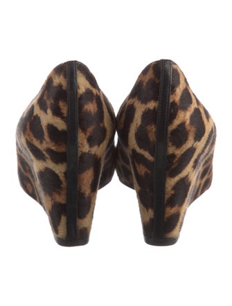Christian Louboutin Calf Hair Animal Print Pumps