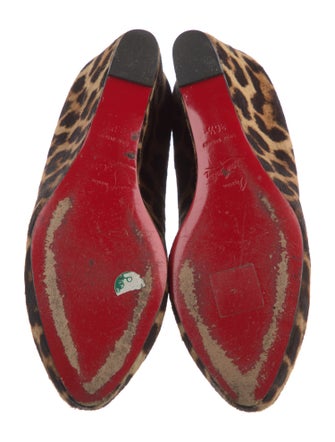 Christian Louboutin Calf Hair Animal Print Pumps