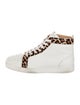 Christian Louboutin Spike Accents Leather Sneakers