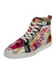Christian Louboutin Patent Leather Printed Sneakers