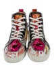 Christian Louboutin Patent Leather Printed Sneakers