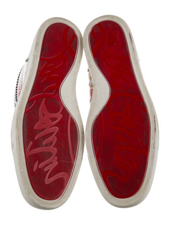 Christian Louboutin Patent Leather Printed Sneakers