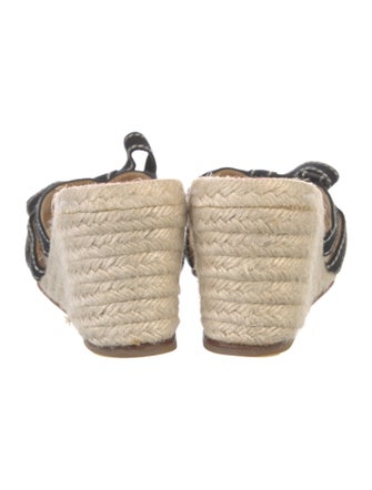 Christian Louboutin Jute Colorblock Pattern Espadrilles