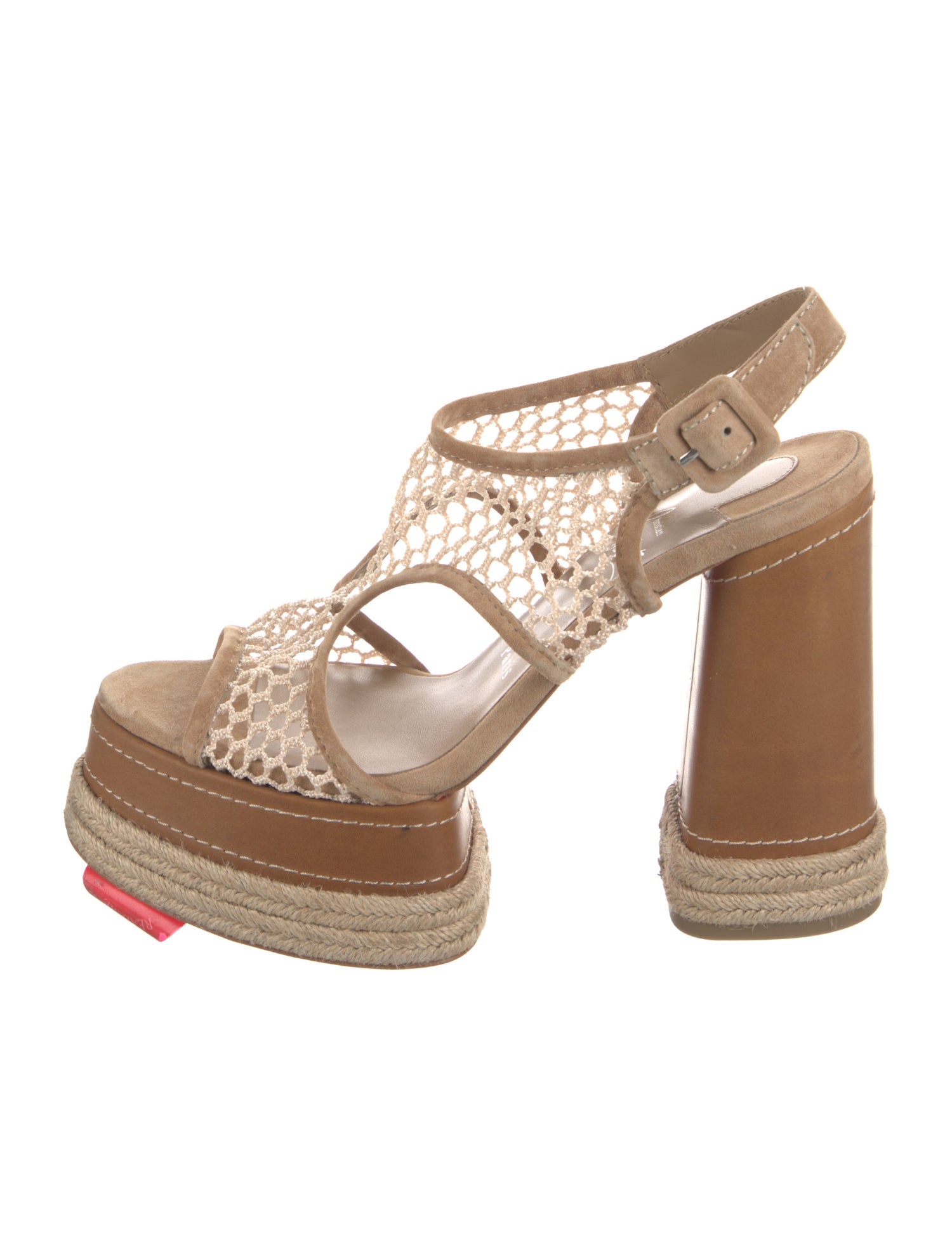 Christian Louboutin Suede Animal Print T-Strap Sandals