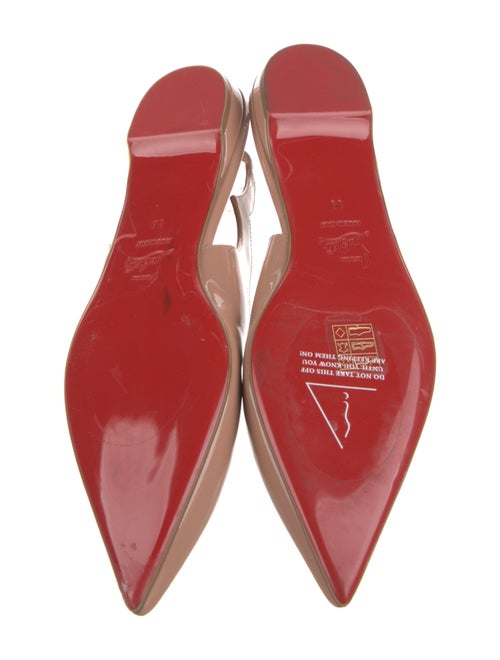 Christian Louboutin Patent Leather Slingback Flats