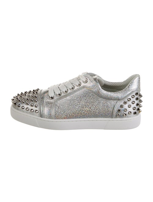 Christian Louboutin Spike Accents Leather Sneakers