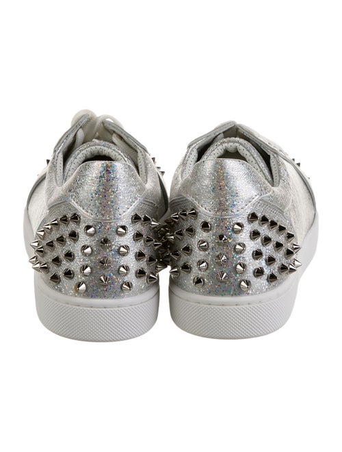 Christian Louboutin Spike Accents Leather Sneakers