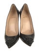 Christian Louboutin Spike Accents Leather Pumps