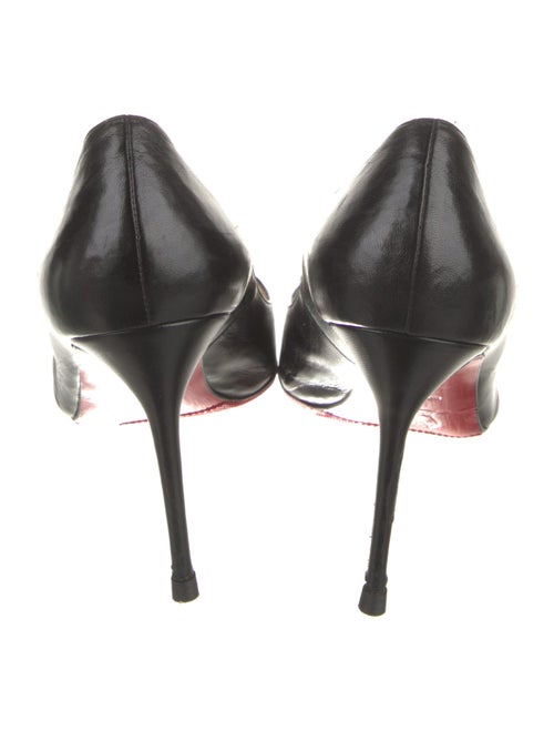 Christian Louboutin Spike Accents Leather Pumps